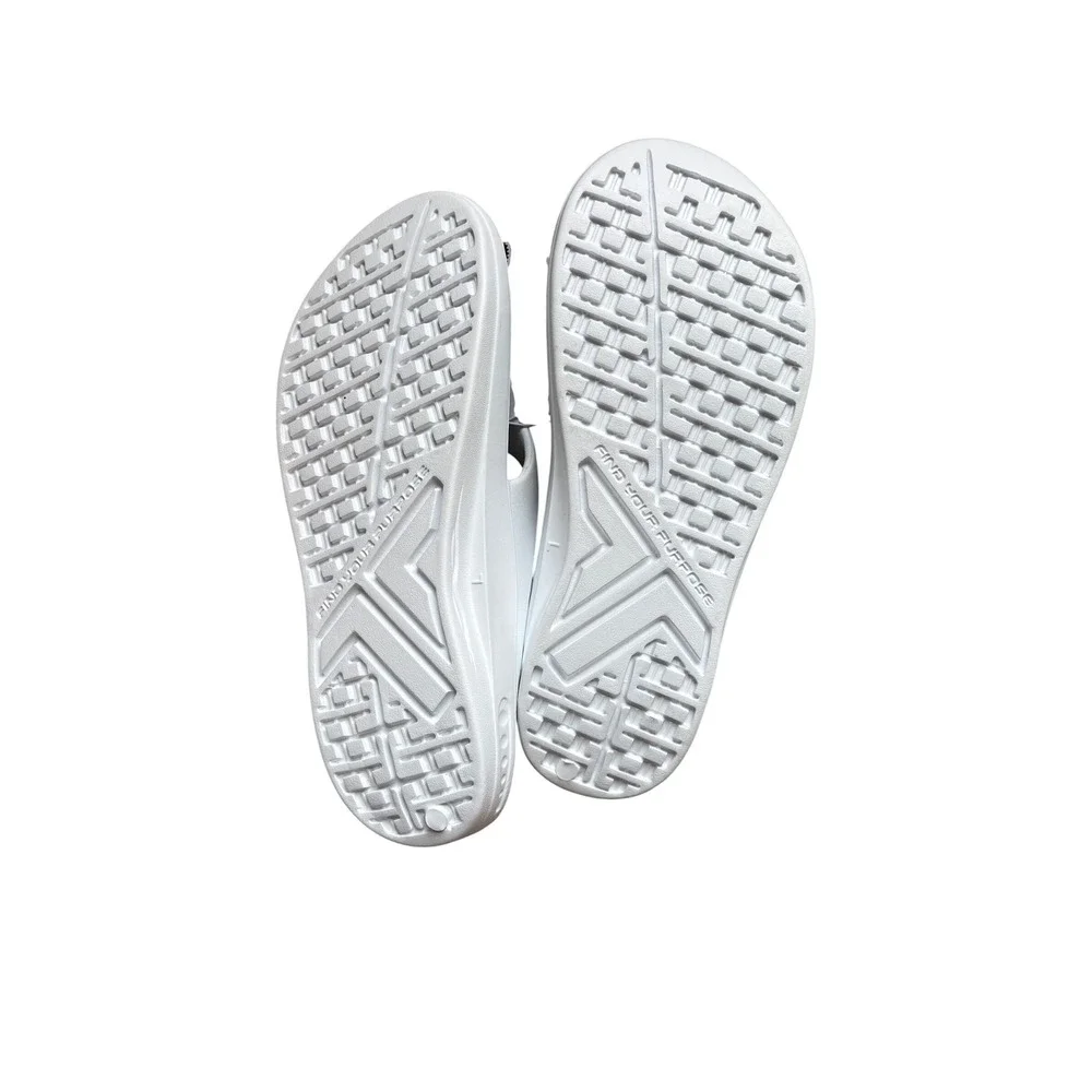 Telic Energy Flip Flop Snow White Recovery Sandal Arch Support Mens 10 Womens 11